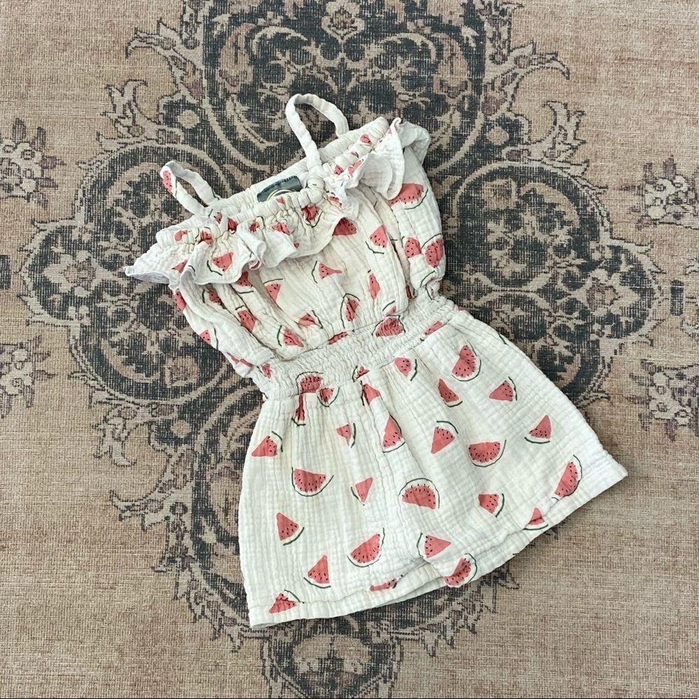 Emma Jean watermelon romper, 4T
